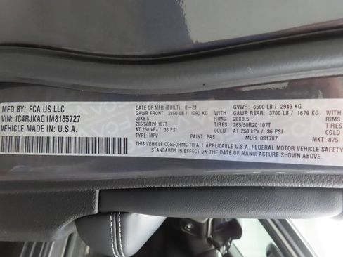 Used 2021 Jeep Grand Cherokee L Laredo AWD/4WD image 56