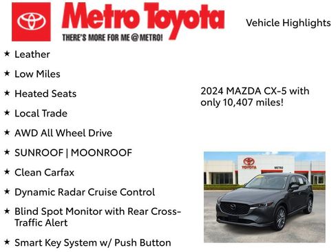 Used 2024 MAZDA CX-5 AWD 2.5 S w/ Premium Package image 7