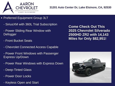 Used 2025 Chevrolet Silverado 2500 ZR2 w/ Technology Package image 5