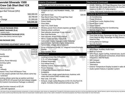 Used 2020 Chevrolet Silverado 1500 Custom w/ Custom Value Package