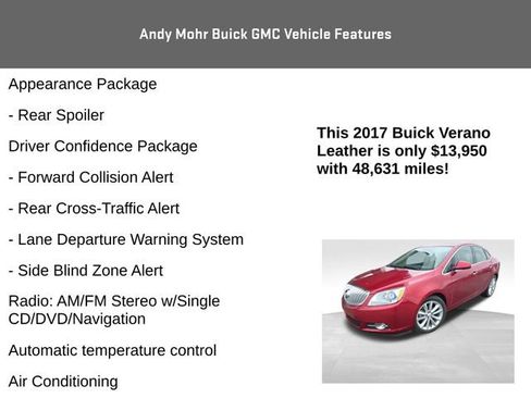 Used 2017 Buick Verano Leather w/ Experience Buick Package image 8