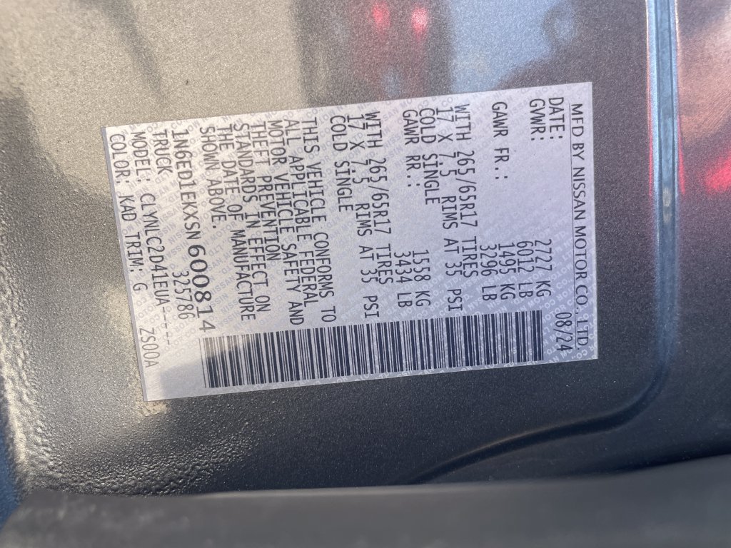 Certified 2025 Nissan Frontier SV w/ SV Convenience Package AWD/4WD image 30