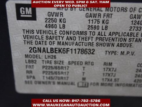 Used 2015 Chevrolet Equinox LT w/ Driver Convenience Package image 10