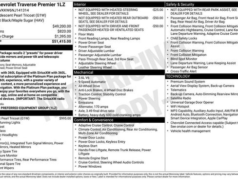 Used 2022 Chevrolet Traverse Premier AWD/4WD image 12