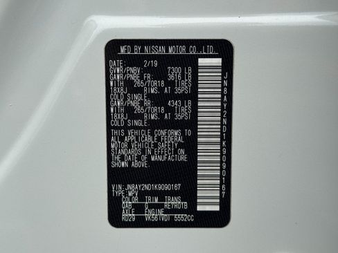 Used 2019 Nissan Armada SV w/ Driver Package RWD image 44