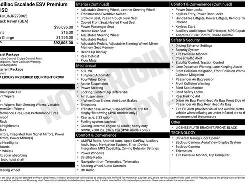 Used 2018 Cadillac Escalade ESV Premium Luxury AWD/4WD image 15