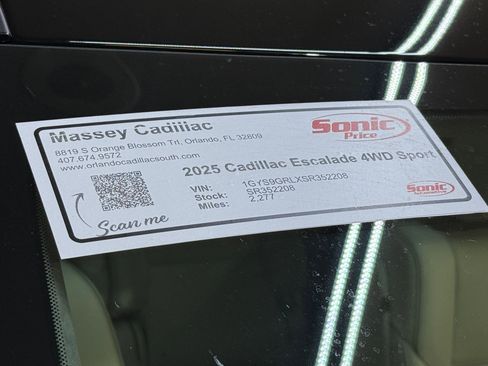 New 2025 Cadillac Escalade Sport Platinum w/ LPO, ONYX Package image 64