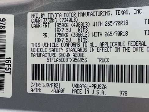New 2026 Toyota Tundra SR5 AWD/4WD image 25