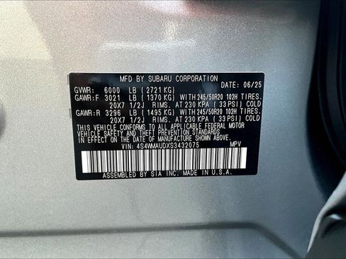 New 2025 Subaru Ascent Touring image 11