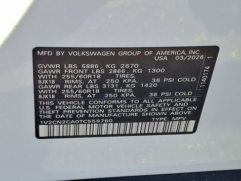 New 2026 Volkswagen Atlas Peak Edition AWD/4WD image 11
