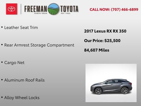 Used 2017 Lexus RX 350 FWD w/ Premium Package image 12