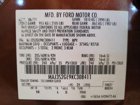 Used 2019 Ford EcoSport SE w/ SE Convenience Package FWD image 33