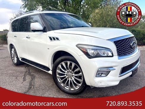 Used 2015 INFINITI QX80 Luxe w/ 22" Wheel Package AWD/4WD image 1