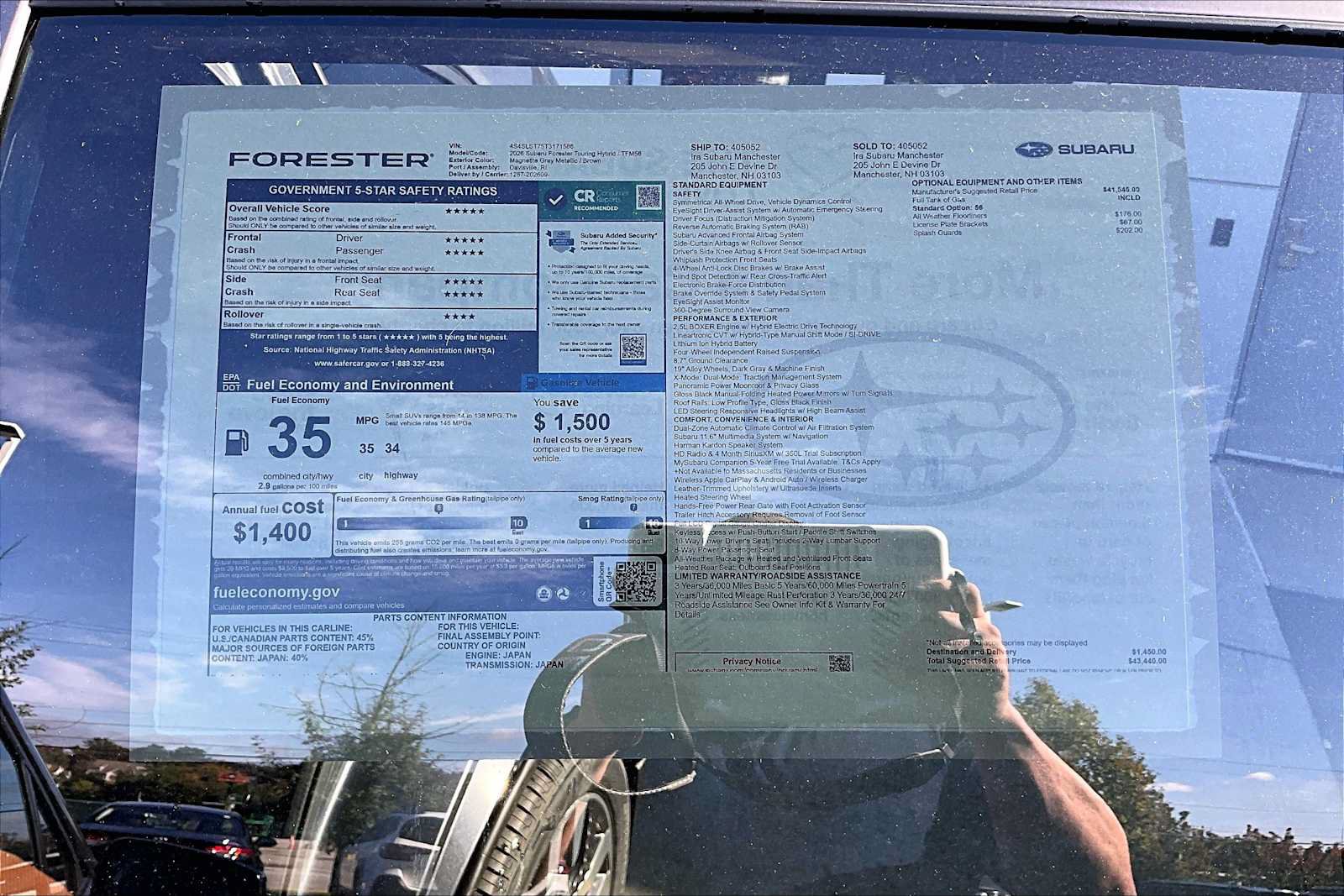 New 2026 Subaru Forester Touring AWD/4WD image 19