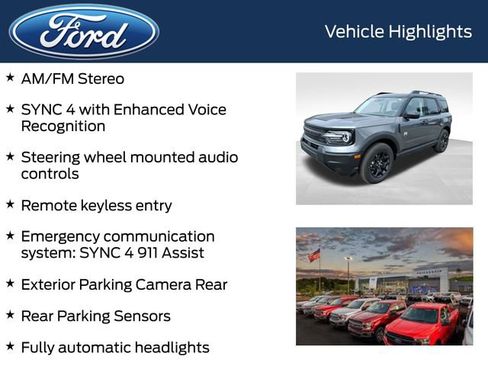 New 2026 Ford Bronco Sport Big Bend w/ Black Appearance Package AWD/4WD image 8