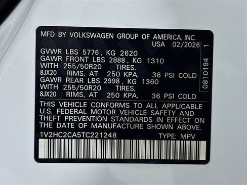 New 2026 Volkswagen Atlas Cross Sport SE AWD/4WD image 32