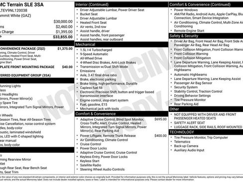 Used 2022 GMC Terrain SLE w/ Driver Convenience Package image 38