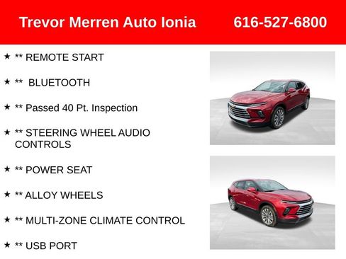 Used 2023 Chevrolet Blazer Premier w/ LPO, Floor Liner Package AWD/4WD image 13