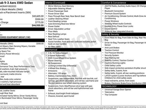 Used 2009 Saab 9-3 Aero image 2