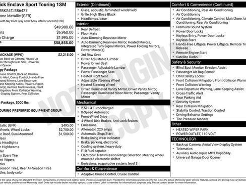 New 2026 Buick Enclave Sport Touring w/ Power Package FWD image 29