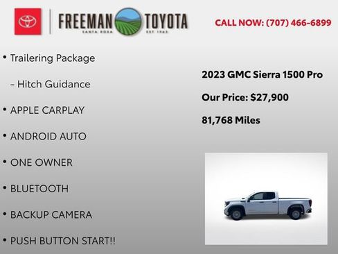 Used 2023 GMC Sierra 1500 Pro w/ Trailering Package RWD image 11