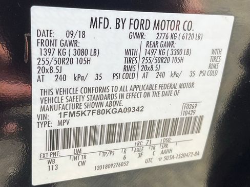 Used 2019 Ford Explorer Limited w/ Class III Trailer Tow Package FWD image 47