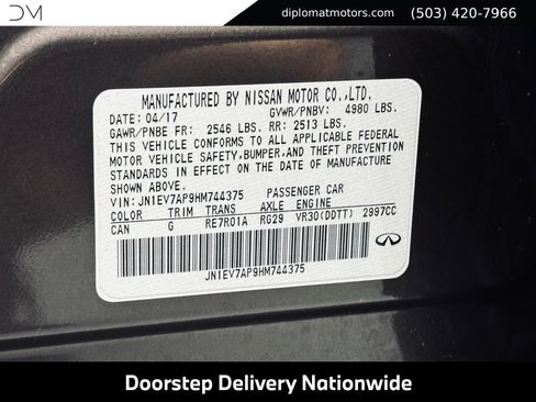 Used 2017 INFINITI Q50 3.0t Premium RWD image 54