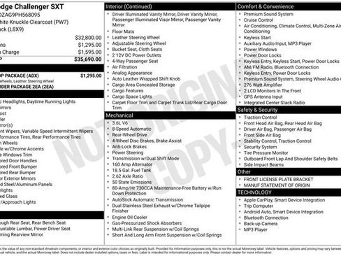 Used 2023 Dodge Challenger SXT w/ Blacktop Package RWD image 8