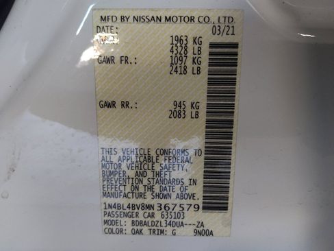 Used 2021 Nissan Altima 2.5 S FWD image 33