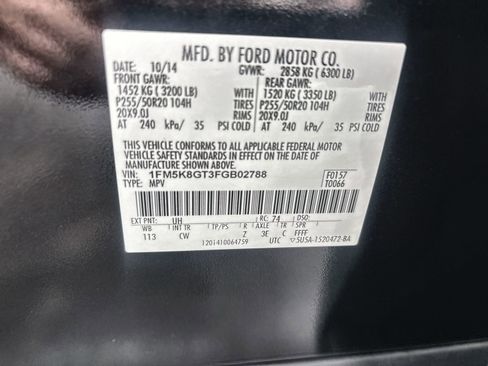 Used 2015 Ford Explorer Sport w/ Equipment Group 401A image 38