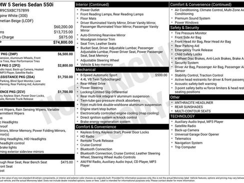 Used 2011 BMW 550i Sedan image 36