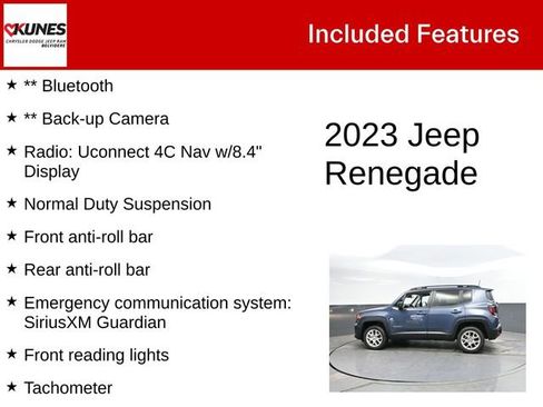Used 2023 Jeep Renegade Latitude w/ Sun/Sound Group image 3