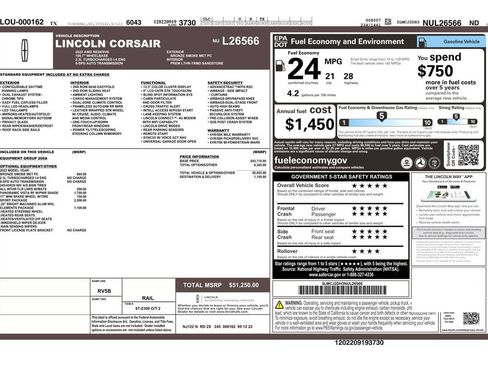 Used 2022 Lincoln Corsair Reserve w/ Sport Package image 3