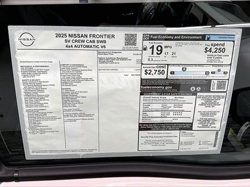 New 2025 Nissan Frontier SV image 36