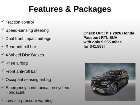 Certified 2026 Honda Passport RTL image 12