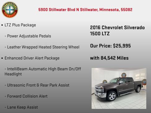 Used 2016 Chevrolet Silverado 1500 LTZ w/ Sport Package AWD/4WD image 5