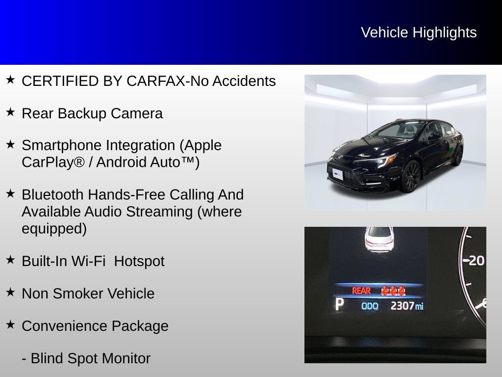 Used 2025 Toyota Corolla SE w/ Convenience Package FWD image 4
