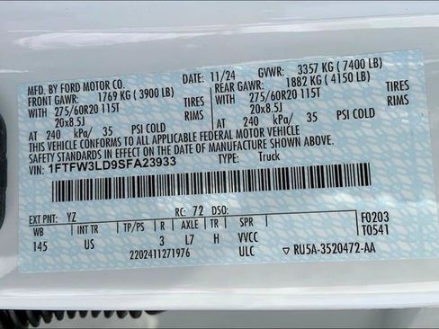 New 2025 Ford F150 XLT w/ Equipment Group 303A High image 13