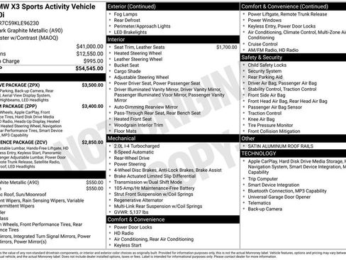 Used 2019 BMW X3 sDrive30i image 37