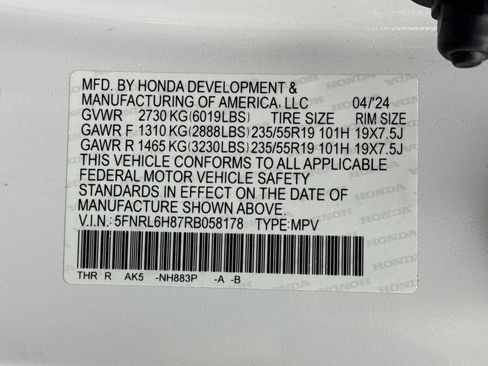 Used 2024 Honda Odyssey Touring image 29