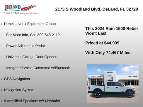 Used 2024 RAM 1500 Rebel w/ Rebel Level 1 Equipment Group AWD/4WD image 30