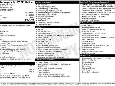 Used 2021 Volkswagen Atlas SEL R-Line image 2