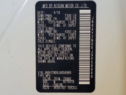 Used 2018 Nissan Armada SL w/ Premium Package image 33