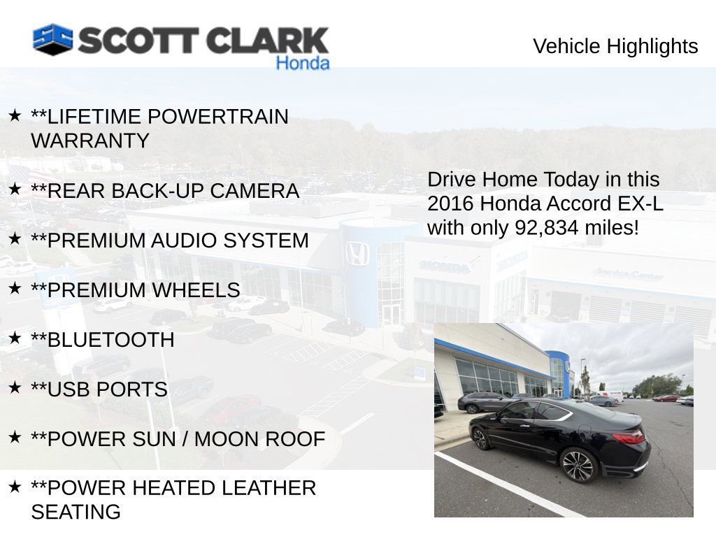 Used 2016 Honda Accord EX-L image 3
