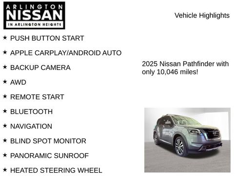 Used 2025 Nissan Pathfinder Platinum w/ Cargo Package AWD/4WD image 8