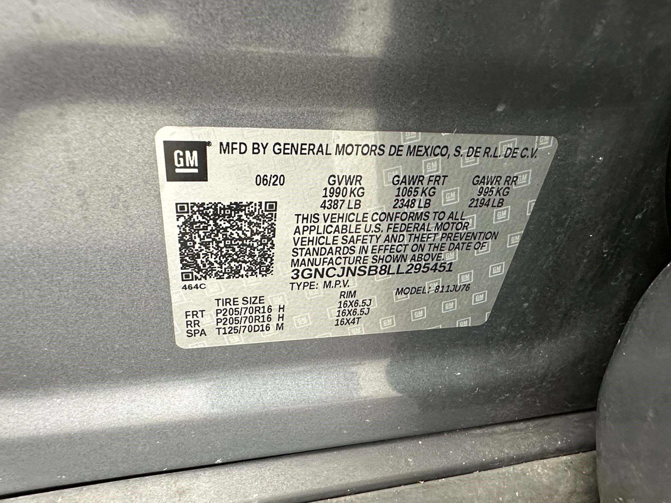 Certified 2020 Chevrolet Trax LS w/ Tint and Cruise Package AWD/4WD image 23