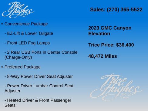 Used 2023 GMC Canyon Elevation w/ Convenience Package AWD/4WD image 20