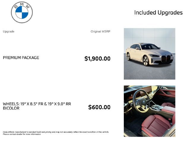 Certified 2024 BMW i4 xDrive40i w/ Premium Package AWD/4WD image 3