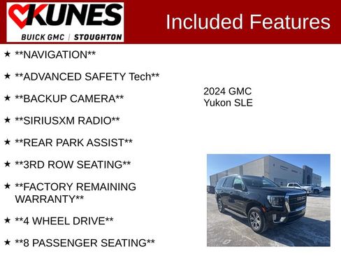 Used 2024 GMC Yukon SLE AWD/4WD image 2