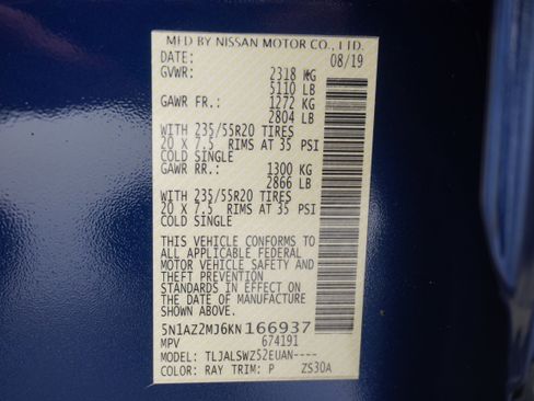 Used 2019 Nissan Murano Platinum image 37